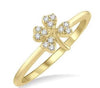 STACKABLE CLOVER PETITE DIAMOND FASHION RING