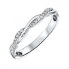 10K Interlocking Diamond Ring -Available in Rose, Yellow and White Gold