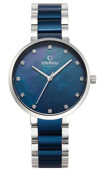 Obaku Watch with Blue Mother of Pearl Face
