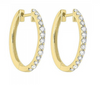1/10 CTW Diamond Hoop Earrings