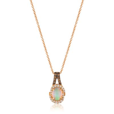 Neopolitan Opal Le Vian Pendant Necklace