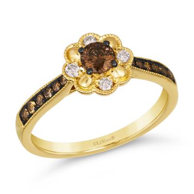 Honey Gold Flower Style Le Vian Ring
