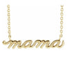 Script "Mama" Necklace