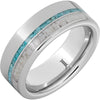 Serinium® Ring with Turquoise and Antler Inlays