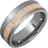 National Pastime Collection™ Rugged Tungsten™ Ring with Maple Vintage Baseball Bat Wood Inlay and Stone Finish