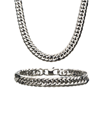 Valentine's Special - Stainless Steel Curb Link Chain Set