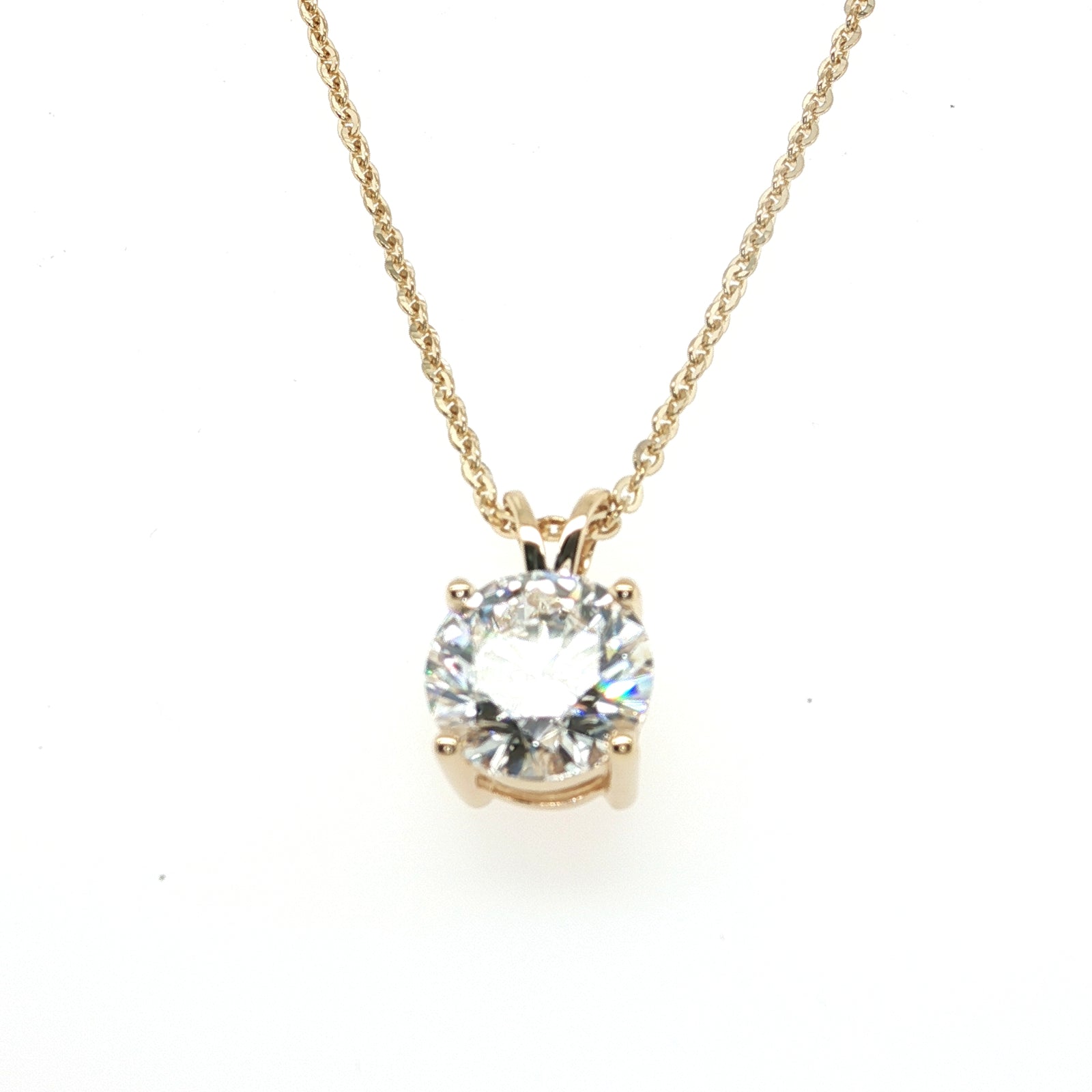 Solitaire Pendant- Lab Grown