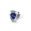 Trillion Tanzanite Contemporary Ring