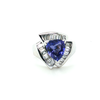 Trillion Tanzanite Contemporary Ring