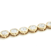 7" 10k Yellow Gold Tennis Bracelet with 2 CTW Round Brilliant Cut Diamonds