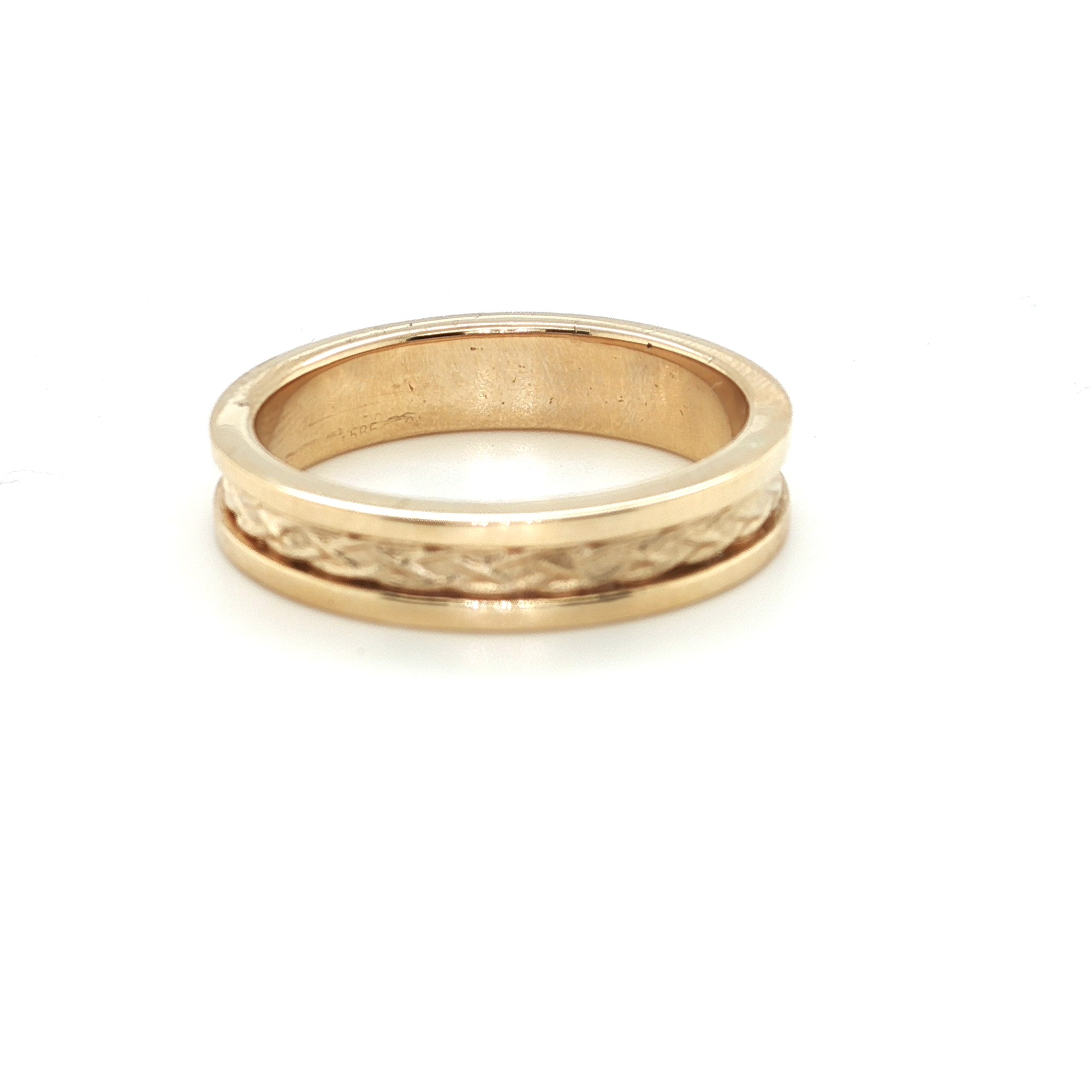 14K Yellow Gold Braided Band