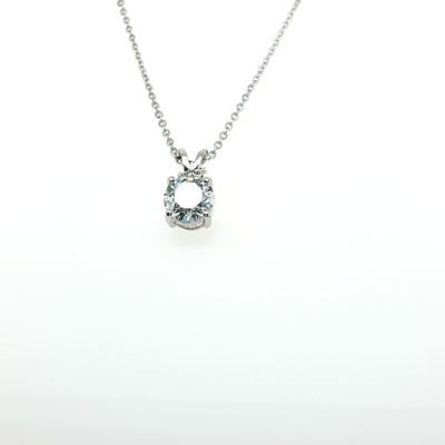 14K White Gold Lab Grown Diamond Solitaire