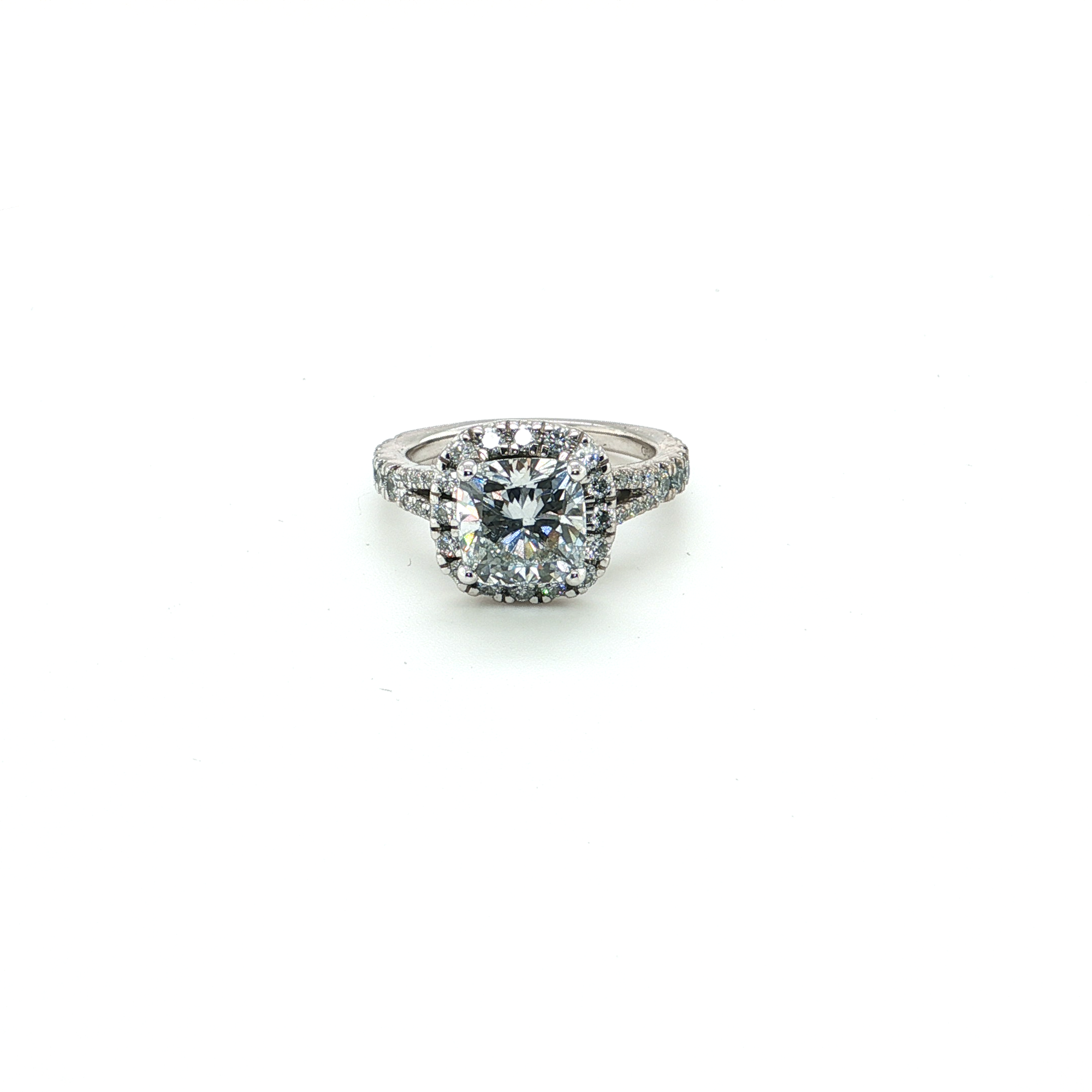 Corita Engagement Ring with Cushion Cut Diamond