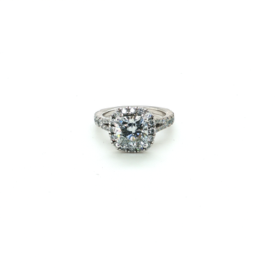 Corita Engagement Ring with Cushion Cut Diamond