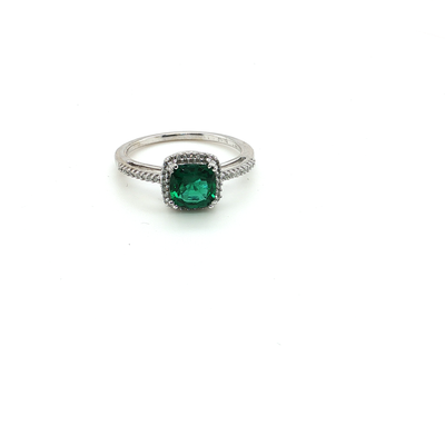 CREATED EMERALD RING