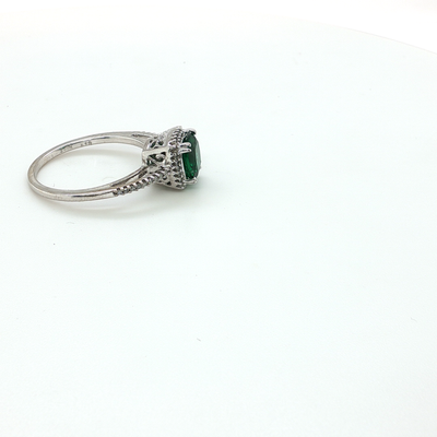 CREATED EMERALD RING
