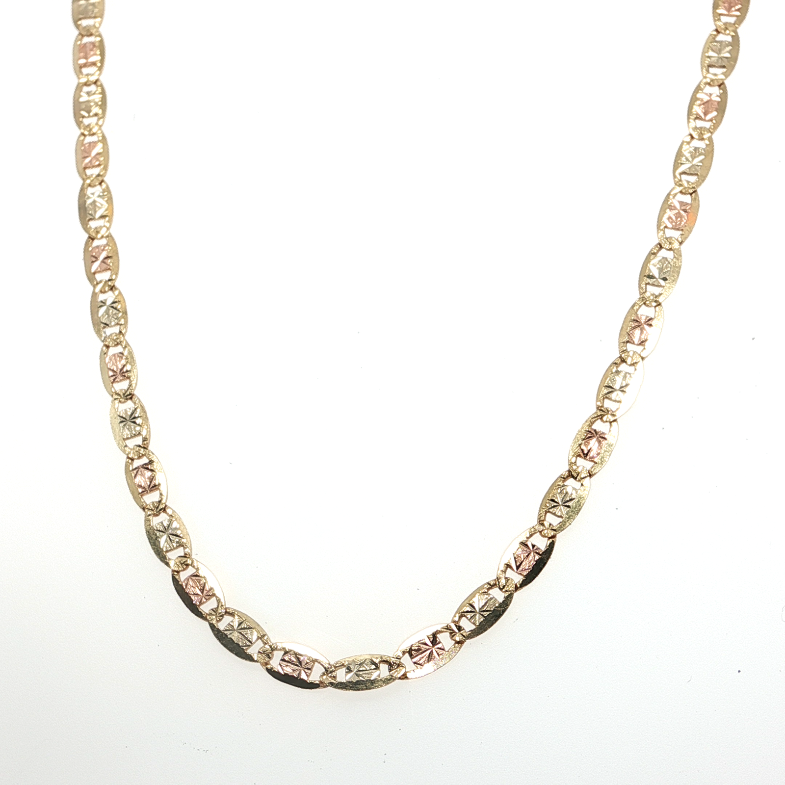 10K Yellow Gold Valentino Diamond Cut Chain