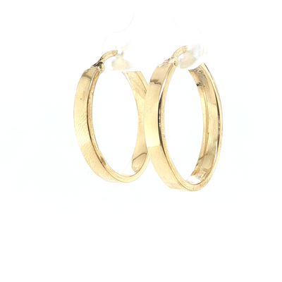 14k Yellow Gold Hoop Earrings