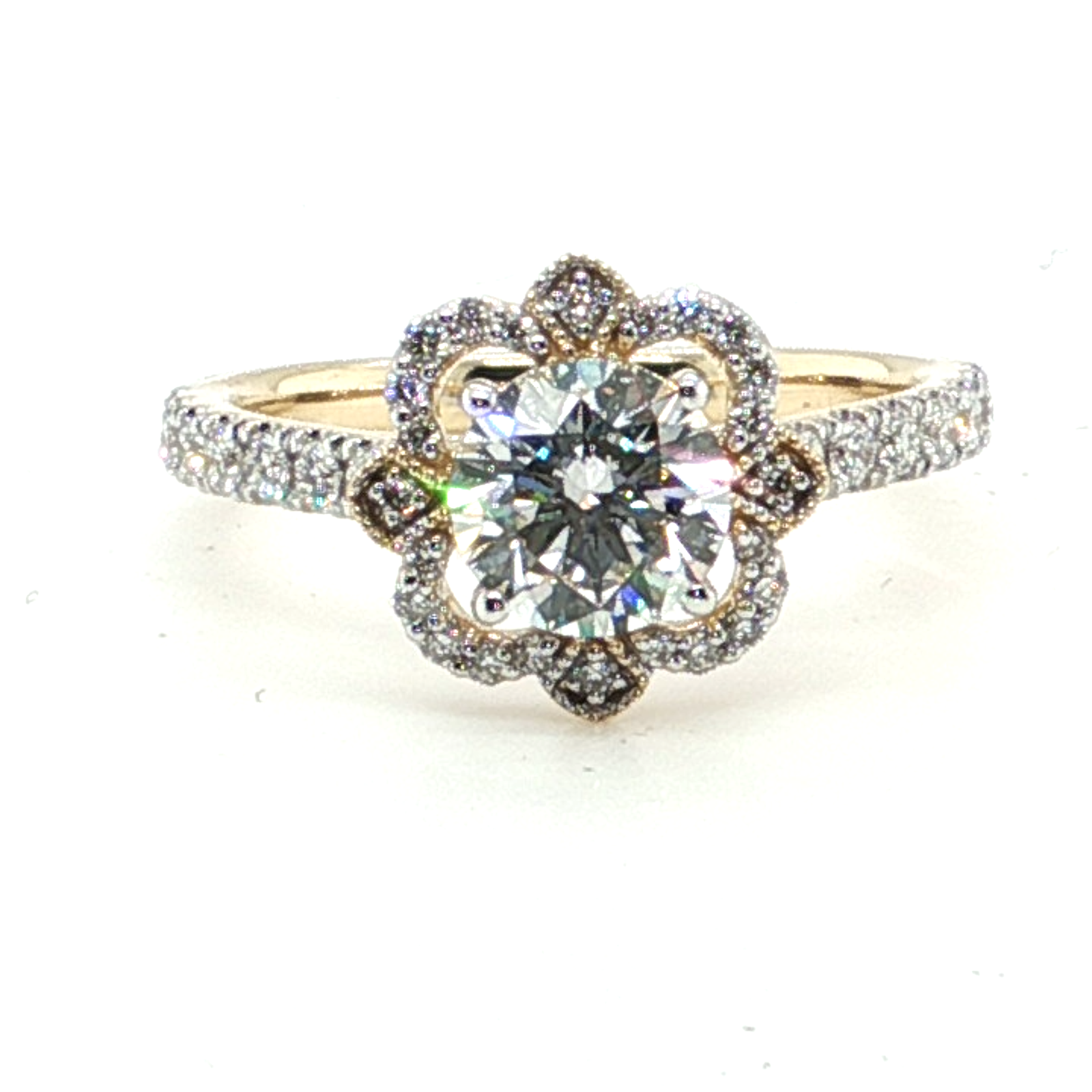 "Daniella" 10k Yellow Gold Engagement Ring