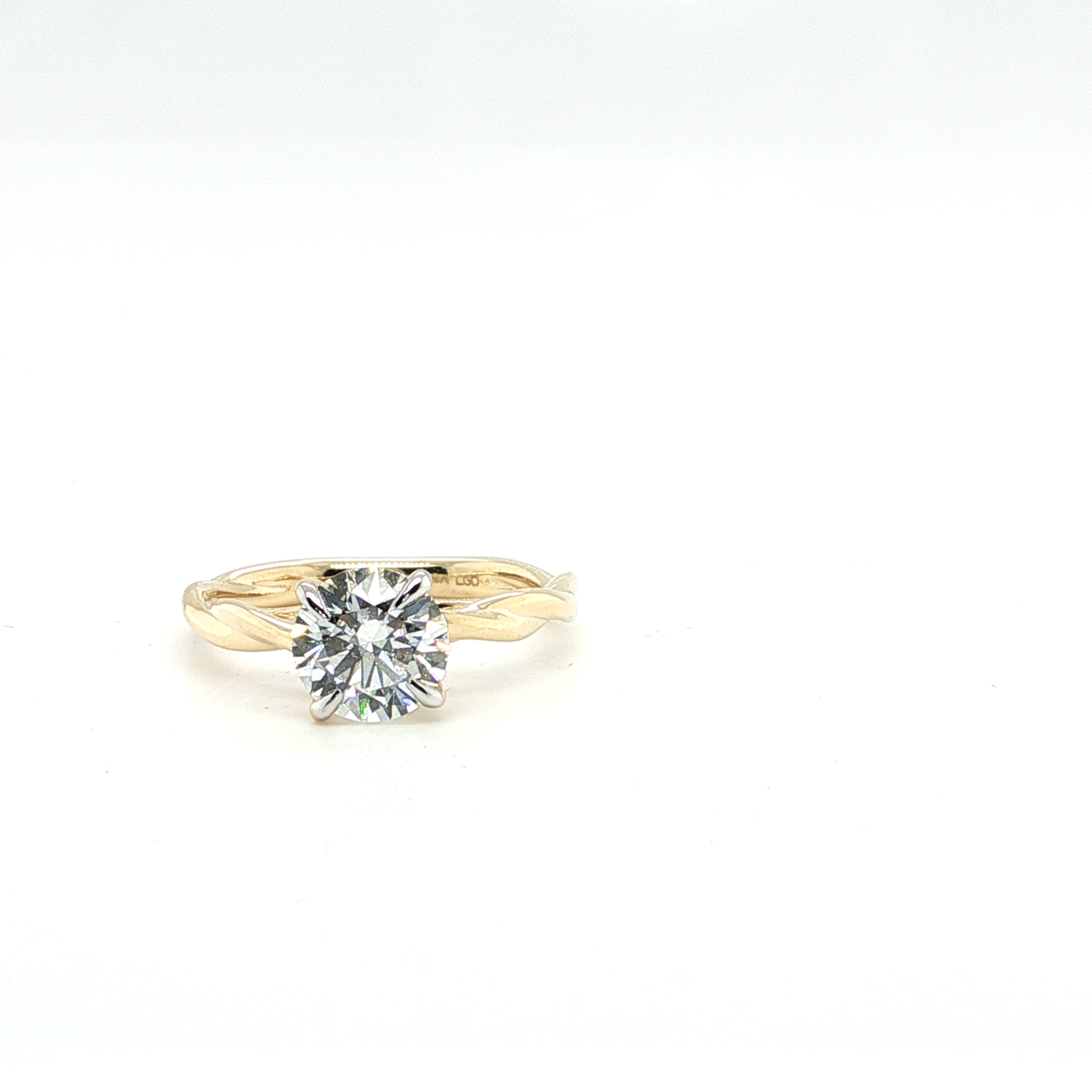 "Valerie" 10k Yellow Gold Engagement Ring