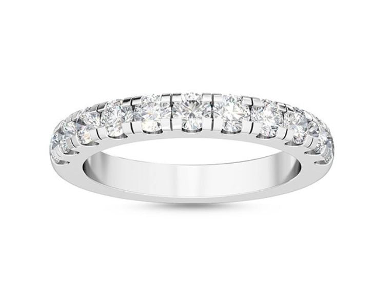 Lab Grown Diamond White Gold Band