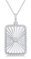 SILVER DIAMOND PENDANT