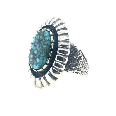 Sterling Silver Oval Turquoise Ring
