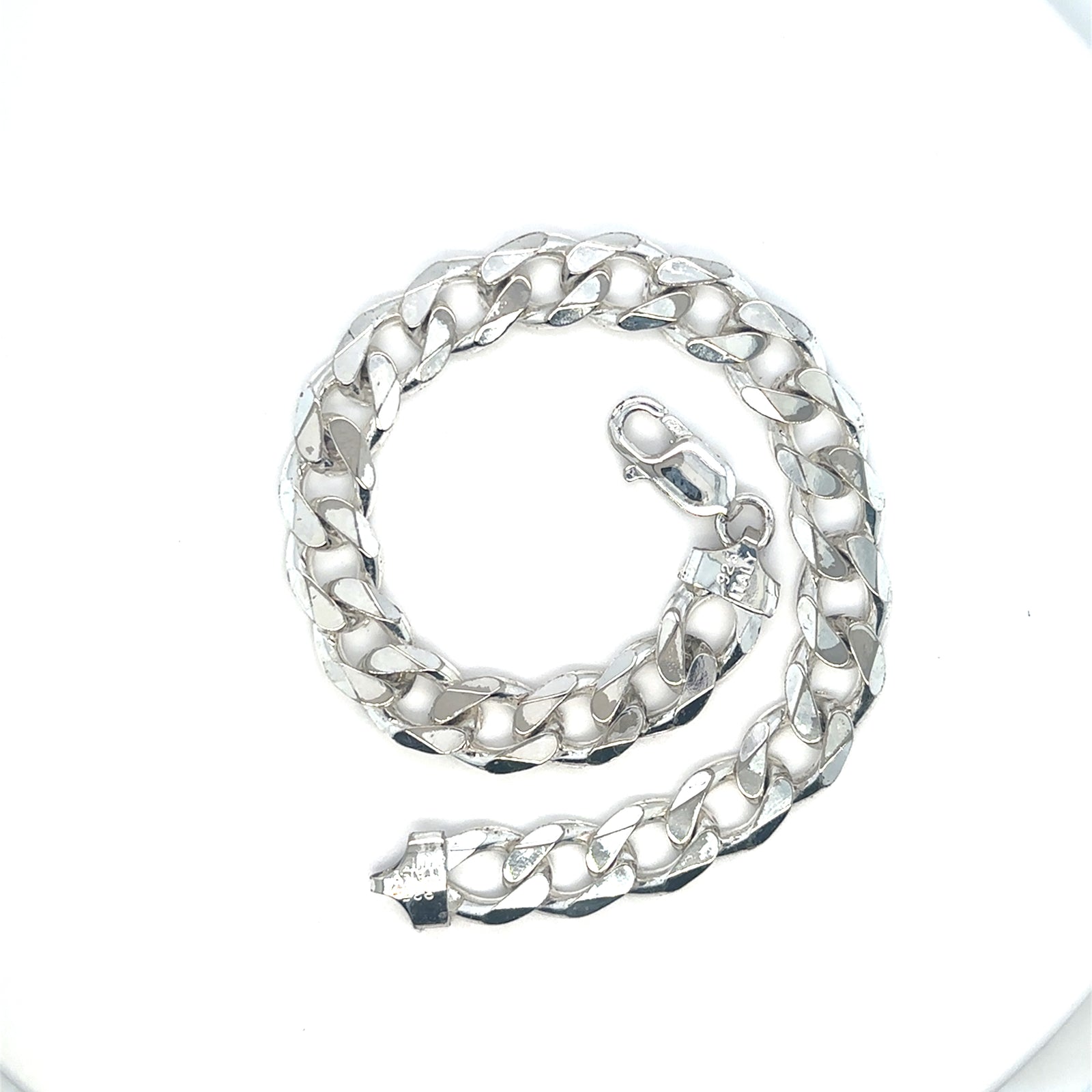Sterling Silver Gents Curb Chain Bracelet