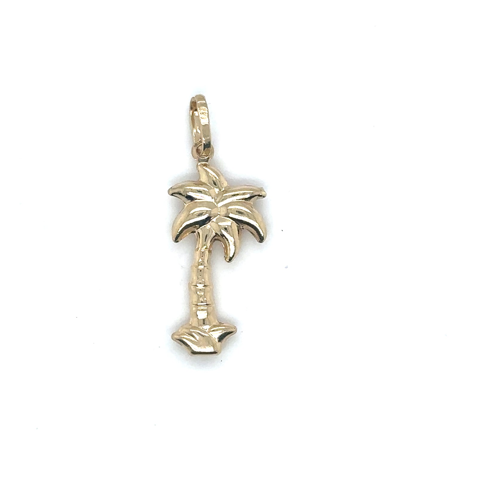 14K Yellow Gold Palm Tree Charm