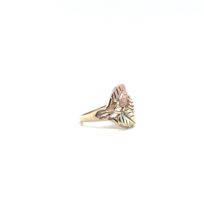 10K Black Hills Gold Leaf Ring