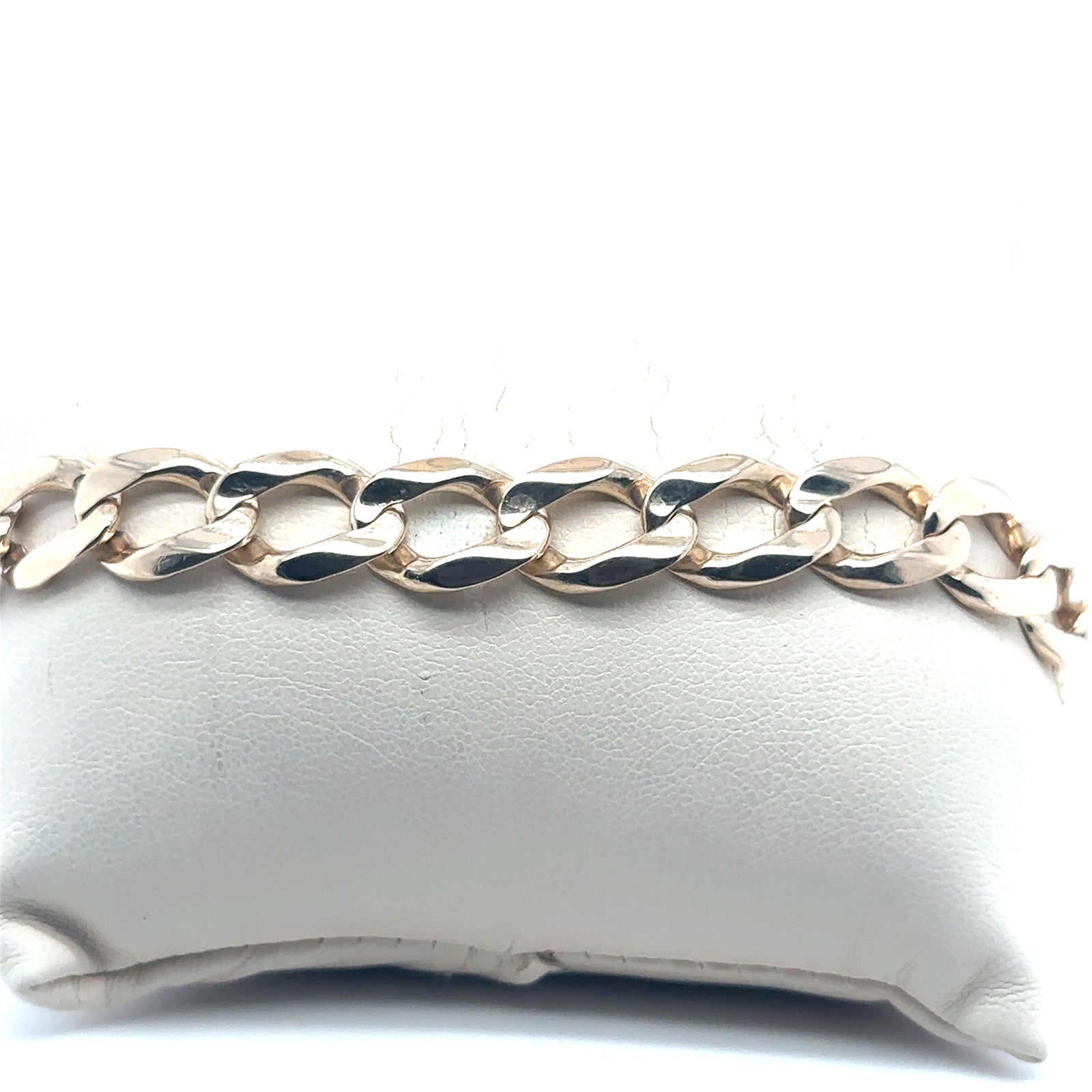 10K Yellow Gold Curb Chain Heavy Men's Bracelet
