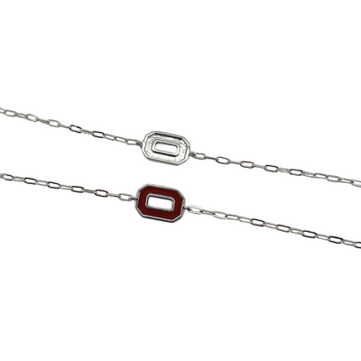 College Spirit Brass "O" Paperclip Bracelet