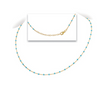 Italian Gold Plated Turquoise Enamel Necklace