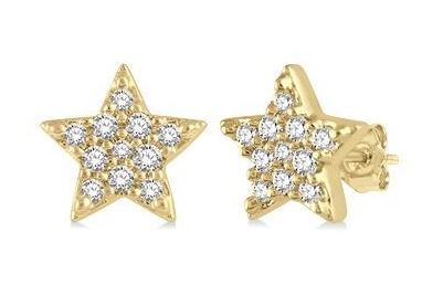 STAR PETITE DIAMOND FASHION EARRINGS