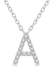 Initial Diamond Pendant