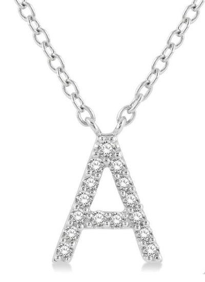 Initial Diamond Pendant