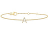 Initial Diamond Bracelet