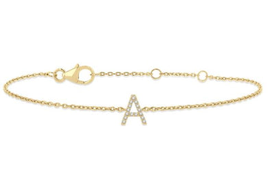 Initial Diamond Bracelet