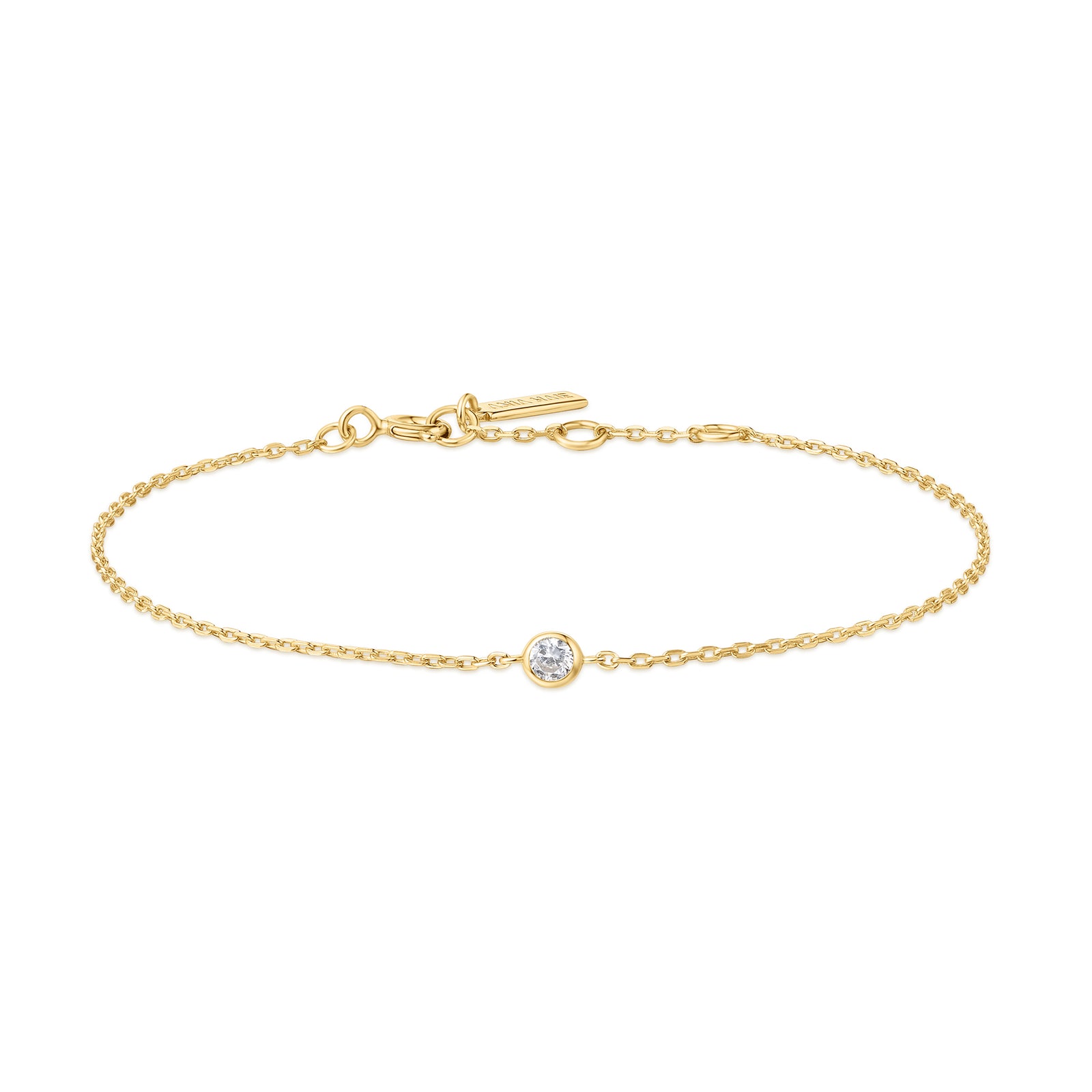 Gold Sparkle Bezel Bracelet