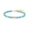 Gold Lab Created Turquoise Bracelet