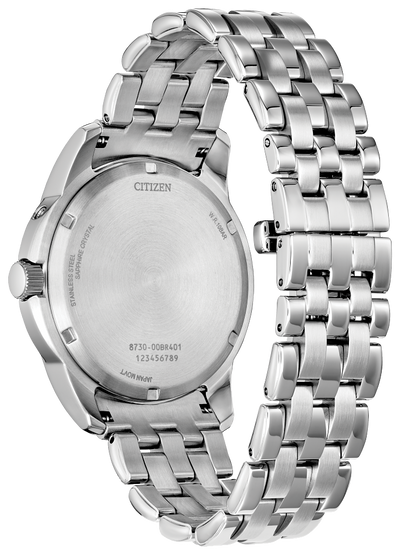 42mm Salmon Dial Citizen Eco-Drive Calendrier Watch - BU0080-52X