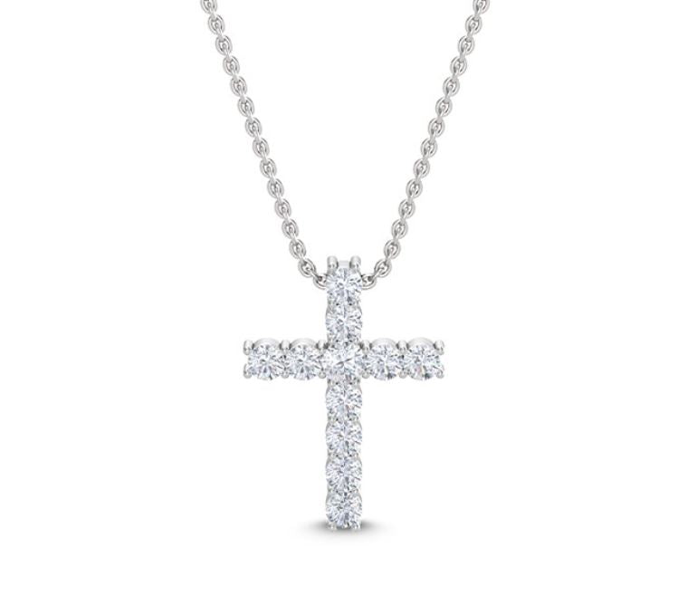 Lab Grown Diamond Cross Pendant