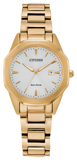 Ladies Eco-Drive Gold Tone Citizen "Corso" Watch