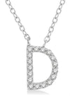 Initial Diamond Pendant