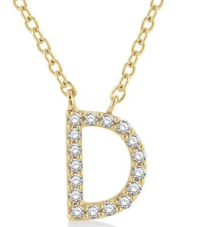 Initial Diamond Pendant