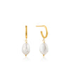 PEARL MINI HOOP EARRINGS
