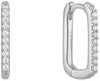Glam Oval Hoop Earrings