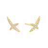 Gold Kiss Pavé Studs