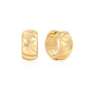 Gold Kiss Hoops