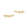 Gold Multi Sparkle Climber Studs